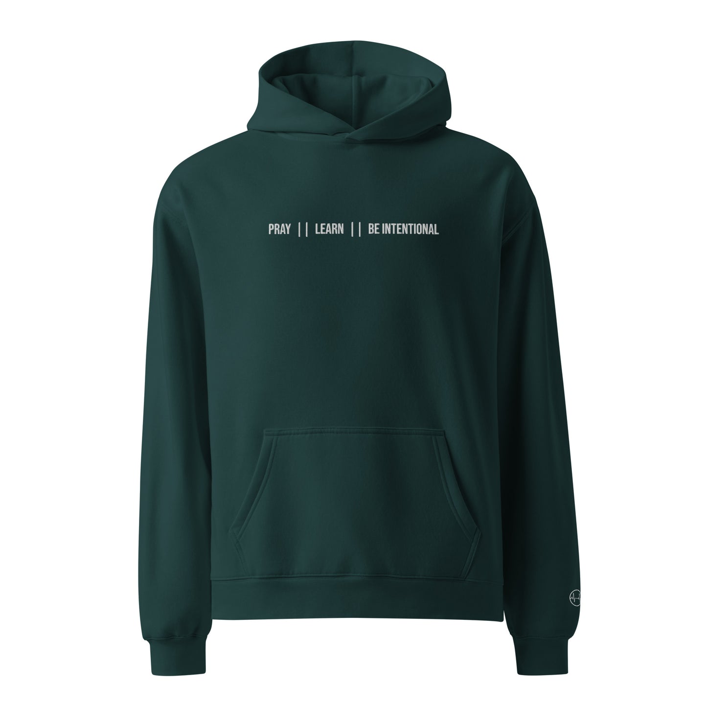 Pray | Learn | Be Intentional  -  Unisex Oversized Hoodie